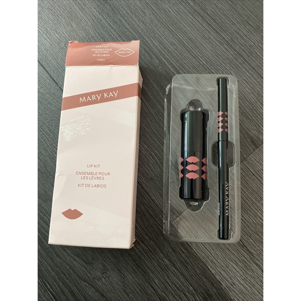 Mary Kay LIP KIT Set Lip Liner & Lipstick NUDE - New In Box